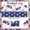 2 Rolls Patriotic Wired Edge Ribbon Set – 2.5" x 10 Yards Total, 4th of July Stars & Floral Burlap Ribbon for Gift Wrapping, Wreaths & DIY Decorations